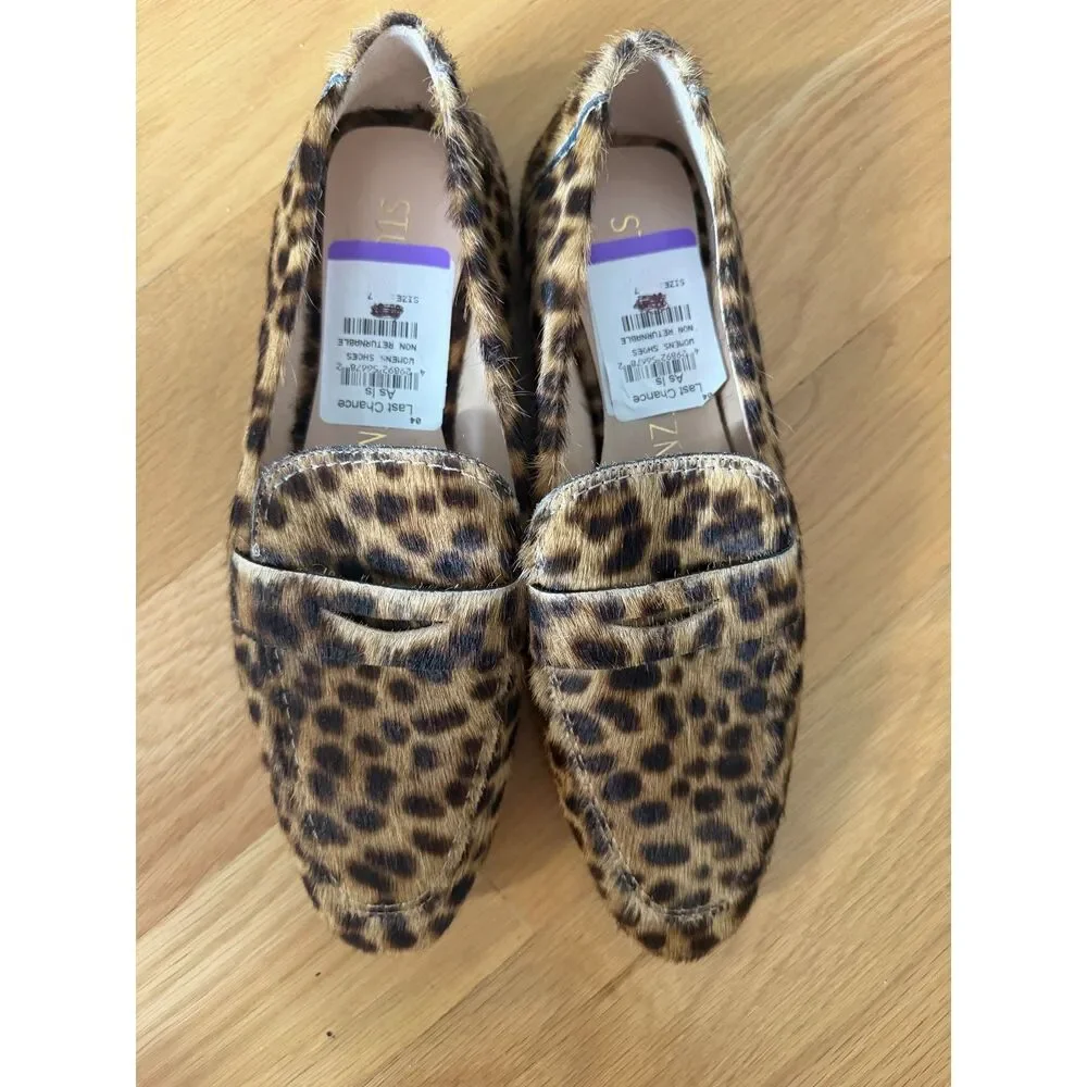 Stuart Weitzman Leopard Print Loafers – Size 7 – New Without Box